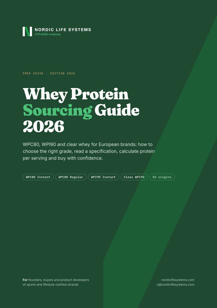 Whey Protein Sourcing Guide 2026